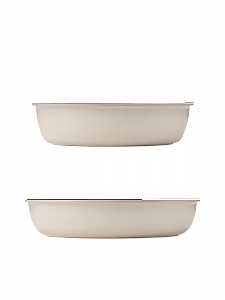 Набор посуды для приготовления с крышками Кремовый Огонёк OG-HOG14